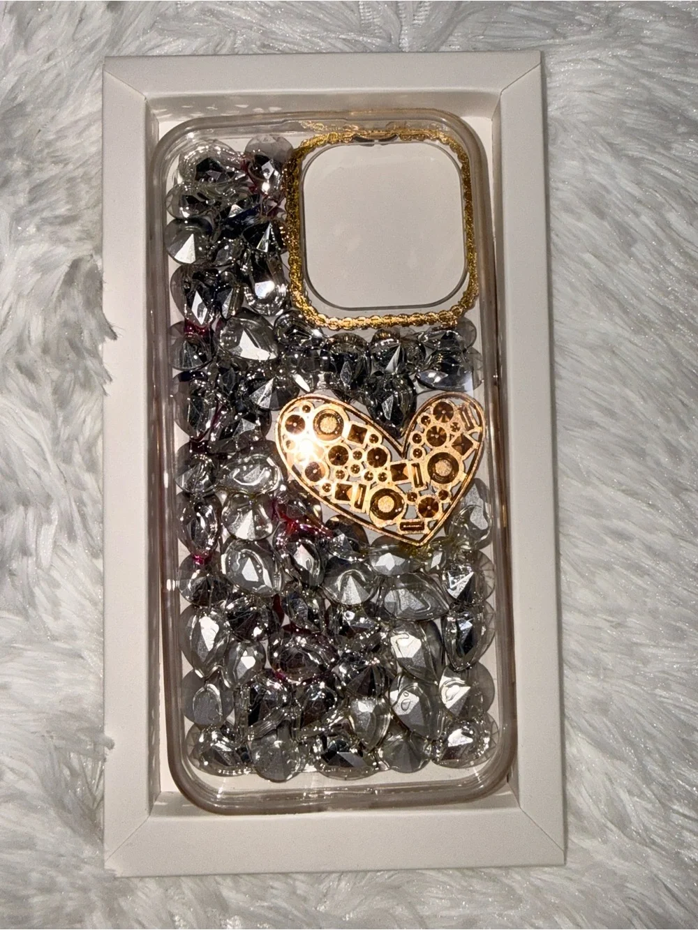 Decorative Multicolor Jeweled iPhone 14 Pro Max Case - Bling Protective Cover
